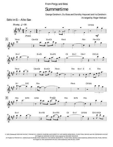 Summertime (arr. Roger Wallace)