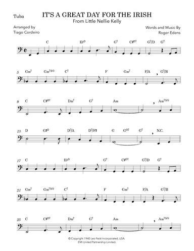 It's A Great Day For The Irish (arr. Tiago Cordeiro)