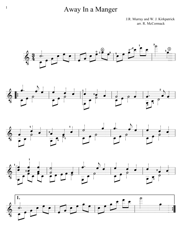 Away In a Manger (arr. Robert McCormack)