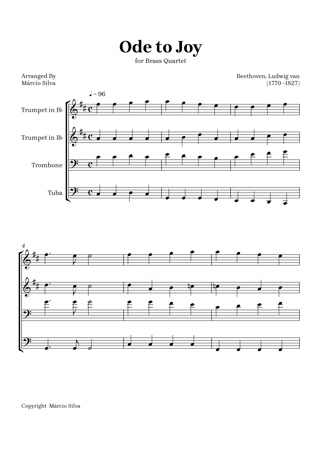 Ode to Joy (arr. Márcio Silva)