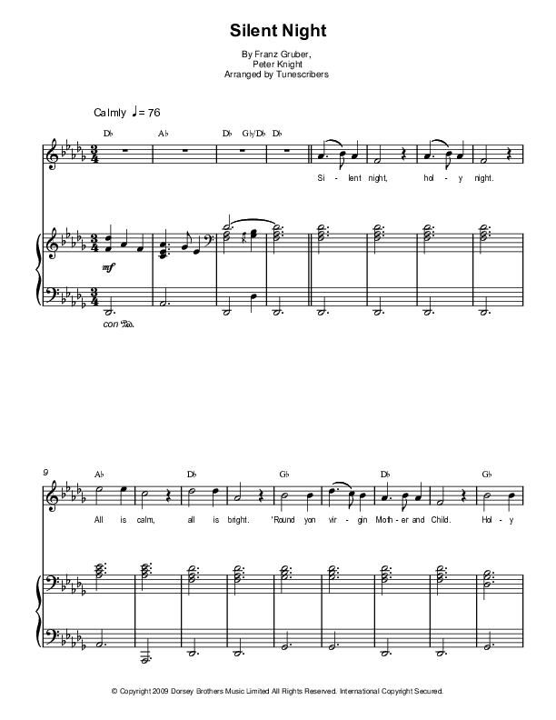 Silent Night (arr. Tunescribers)