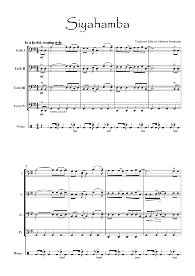Siyahamba (arr. Marleen Broekmans)
