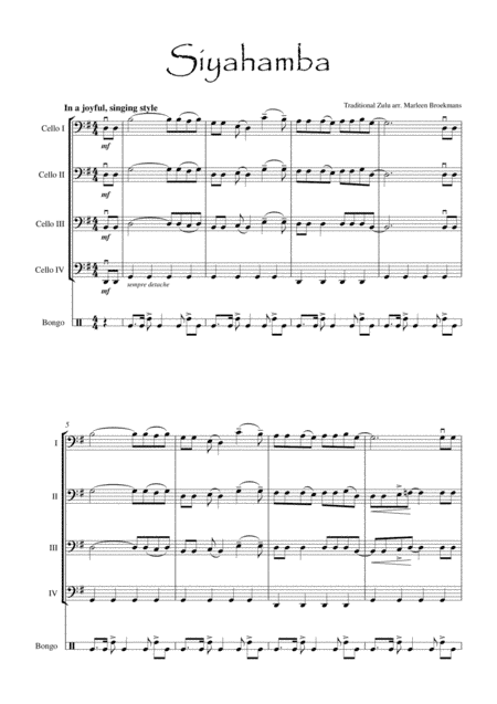 Siyahamba (arr. Marleen Broekmans)