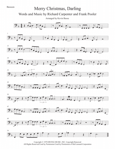 Merry Christmas, Darling (arr. Kevin Busse)