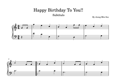 Happy Birthday To You!! (arr. Fernanda Moura)