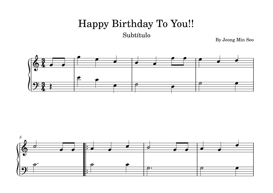 Happy Birthday To You!! (arr. Fernanda Moura)