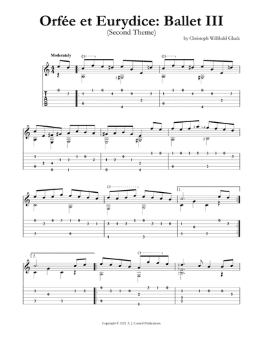 Orfée et Eurydice: Ballet III (Second Theme) (arr. Mark Phillips)