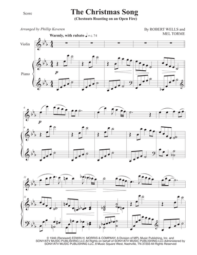 The Christmas Song (chestnuts Roasting On An Open Fire) (arr. Phillip Keveren)