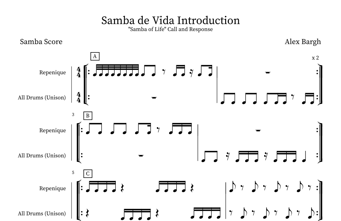 Samba De Vida (Introduction)