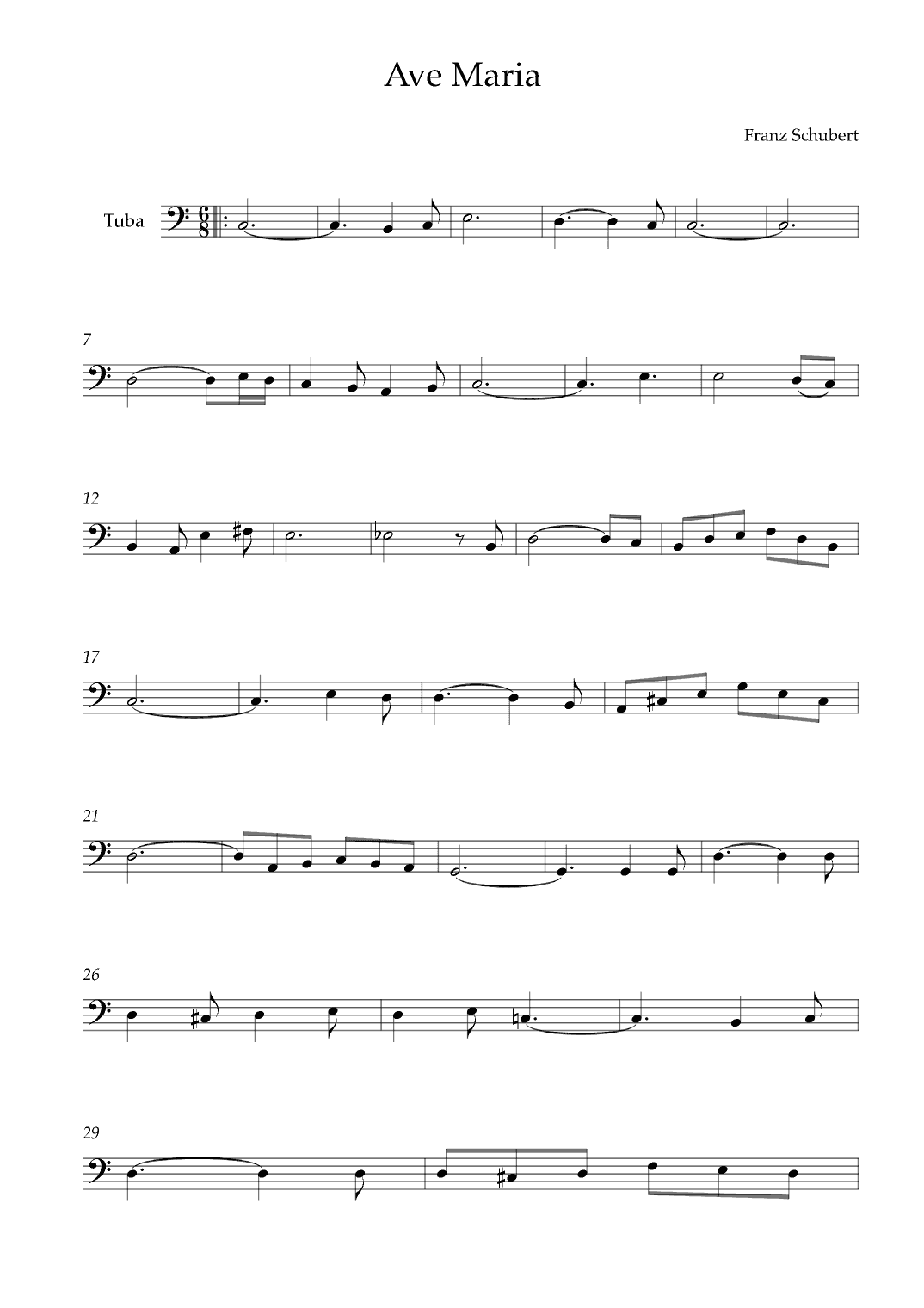 Ave Maria (arr. Karen Gueiros)