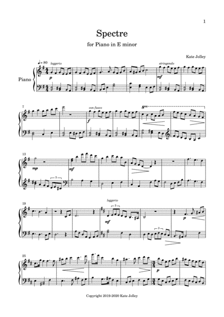 Spectre (Piano Solo)
