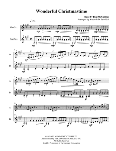 Wonderful Christmastime (arr. Kenneth D. Friedrich)