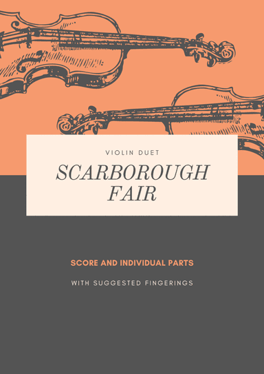 Scarborough Fair Easy Violin Duet (arr. Douglas Wattson)
