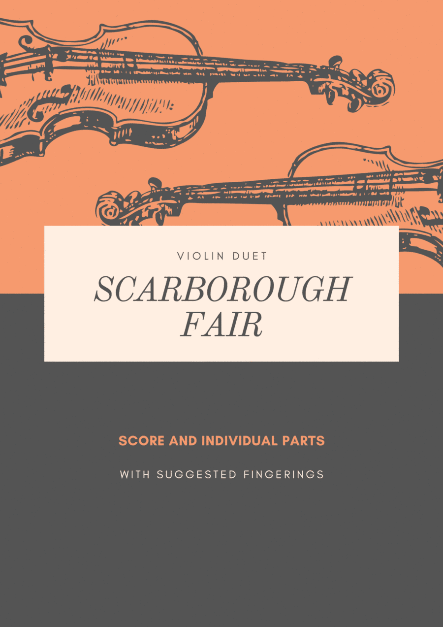 Scarborough Fair Easy Violin Duet (arr. Douglas Wattson)