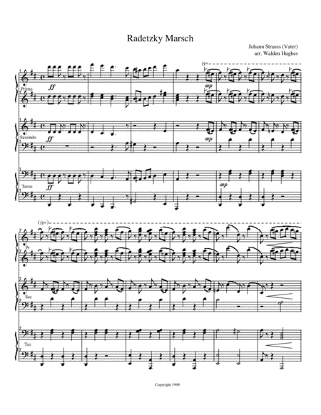 Radetzky March Trio (arr. Dr. Walden Hughes)