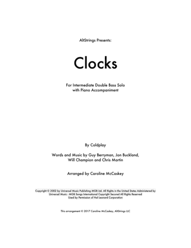 Clocks (arr. Caroline McCaskey)