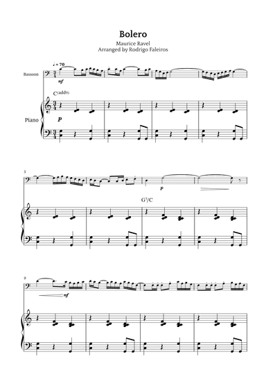 Bolero (arr. Rodrigo Faleiros)