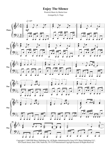 Enjoy The Silence (arr. G. Tiago)