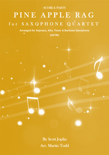 Pine Apple Rag for Saxophone Quartet (SATB) (arr. Martin Todd)