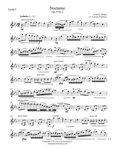Nocturne Op.9 No.2 (arr. Lorento Golofeev)