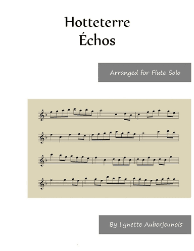 Échos - Flute Solo (arr. Lynette Auberjeunois)