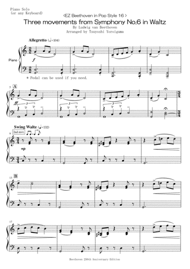 Three movements from Symphony No.6 in Waltz (arr. Tsuyoshi Yoroiguma)