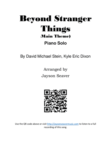 Beyond Stranger Things (main Theme) (arr. Jayson Seaver)