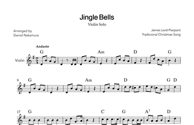 Jingle Bells (for violin solo) (arr. Daniel Nakamura)