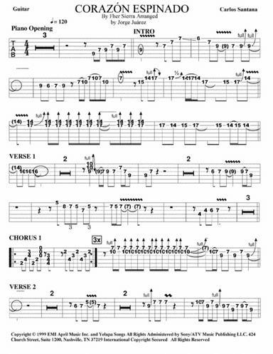Corazon Espinado (arr. Jorge Juárez)