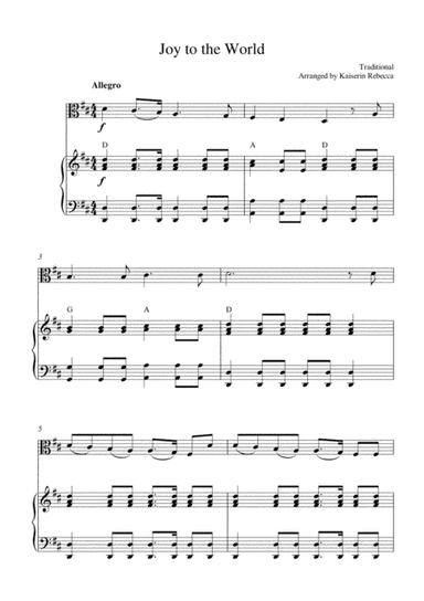 Joy to the World (arr. Kaiserin Rebecca)
