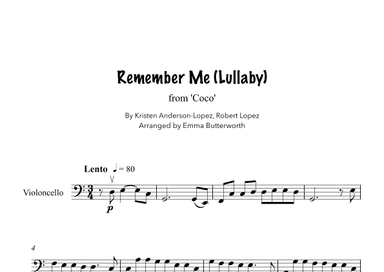 Remember Me (lullaby) (arr. Emma Butterworth)