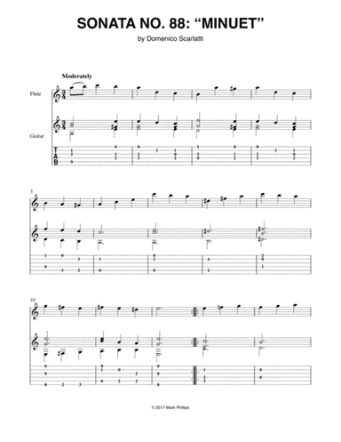 Sonata No. 88: “Minuet” (arr. Mark Phillips)