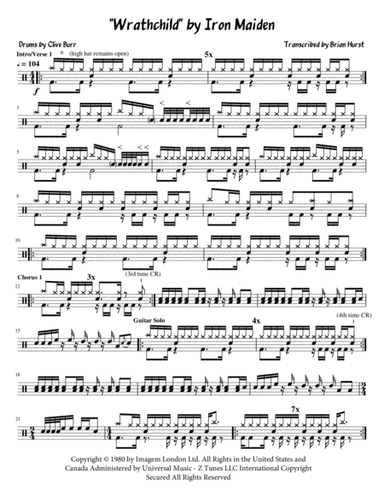 Wrathchild (arr. Brian Hurst)