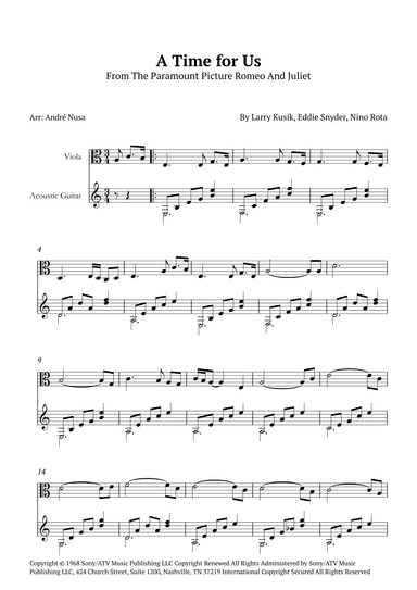A Time For Us (love Theme) (arr. André Nusa)