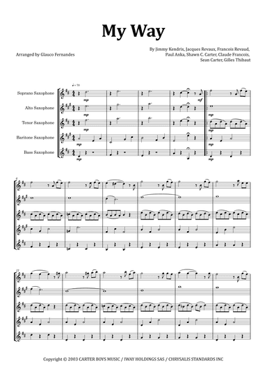 I Did It My Way (arr. Glauco Fernandes)