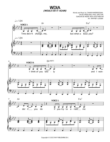 Wdia (would Do It Again) (arr. Whitney Lussier)