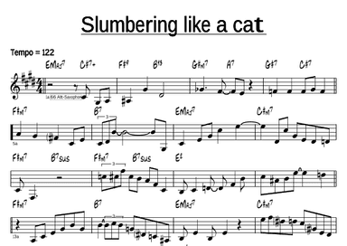 Slumbering like a cat