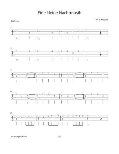 Eine kleine Nachtmusik (arr. Bettina Schipp)