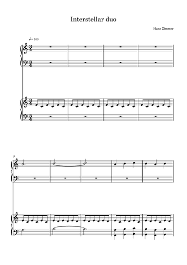 Interstellar (arr. Harvus Sylvain)