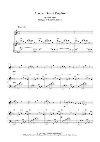 Another Day In Paradise (arr. Kaiserin Rebecca)