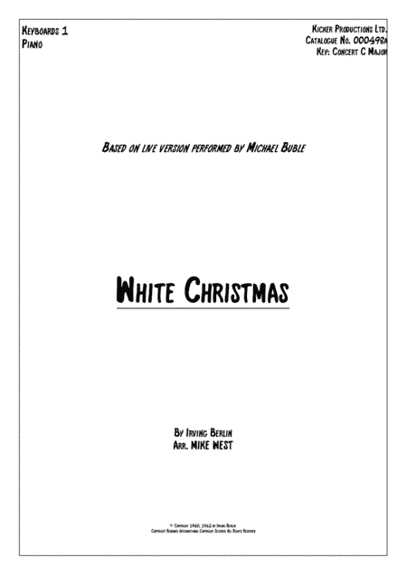 White Christmas (arr. Mike West)