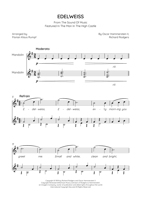 Edelweiss (arr. Florian Klaus Rumpf)