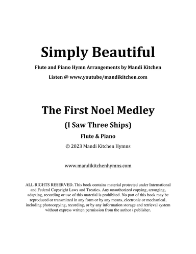 The First Noel Medley (I Saw Three Ships) (arr. Mandi Kitchen)