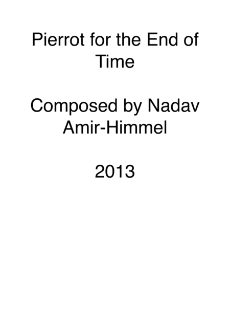 Pierrot for the End of Time