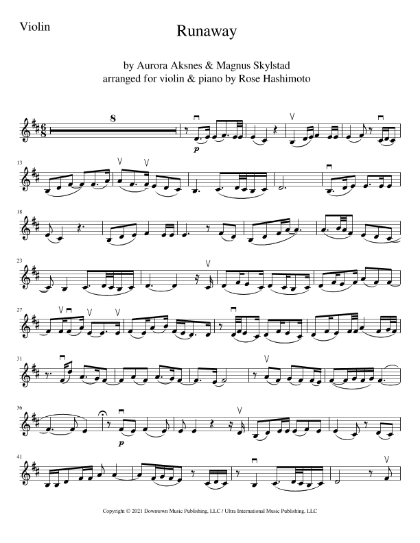 Runaway (arr. Rose Hashimoto)