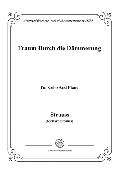 Richard Strauss-Traum Durch die Dämmerung, for Cello and Piano (arr. MSM)