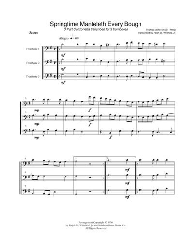 Springtime Mantelth Every Bough (arr. Ralph W. Whitfield, Jr.)