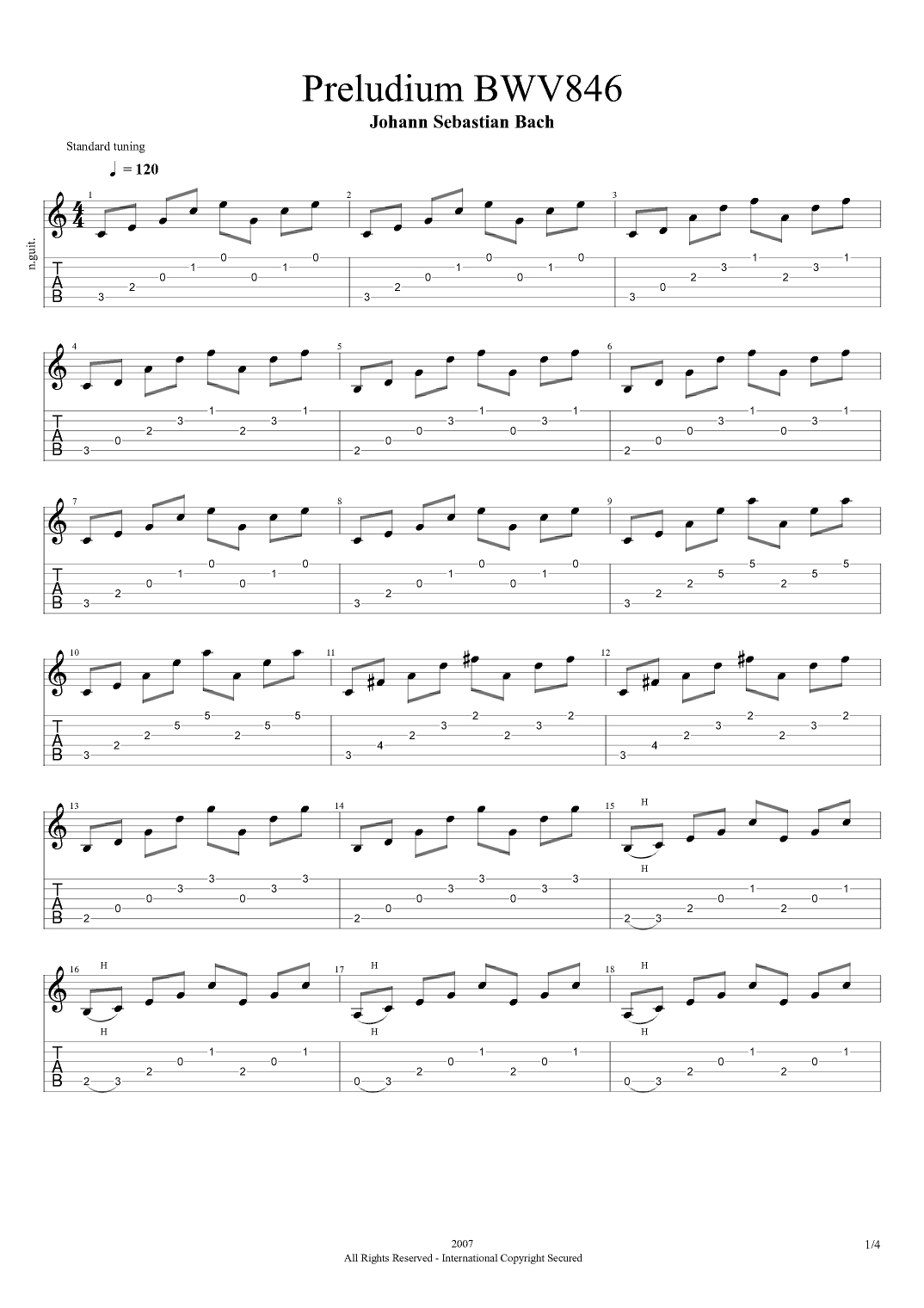 Prelude No. 1 in C Major, BWV 846 (arr. Edina Balczo)