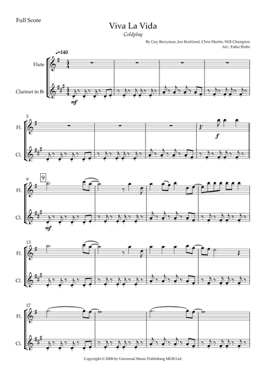 Viva La Vida (arr. Fabio Britto)