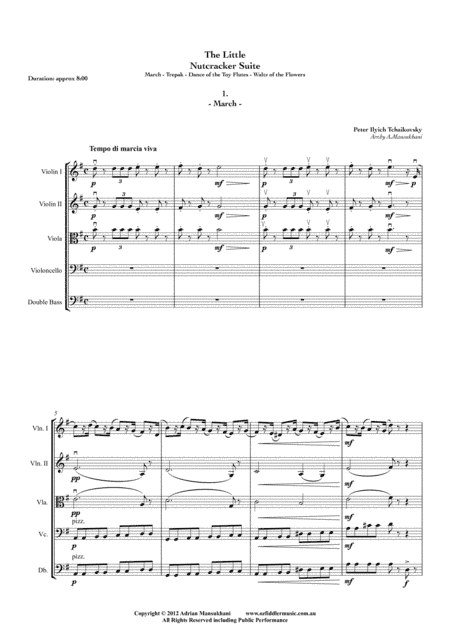 The Little Nutcracker Suite, by Tchaikovsky (arr. Adrian Mansukhani)